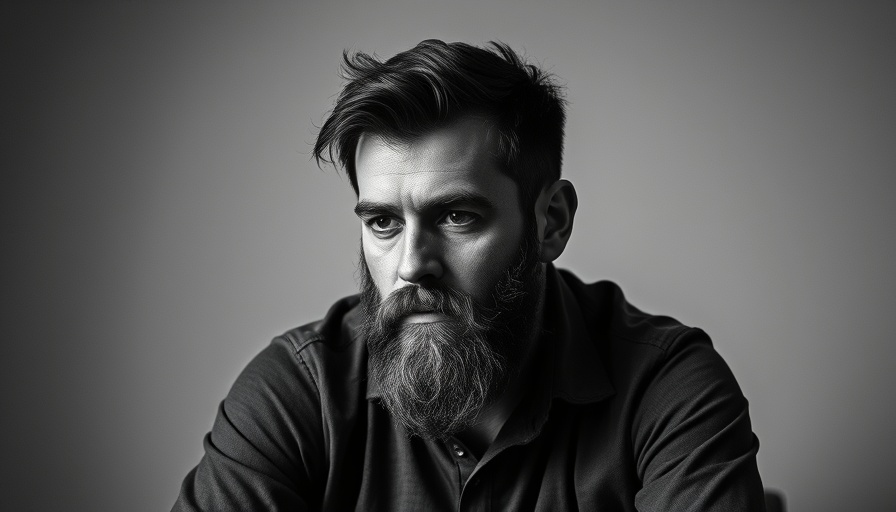 Vintage portrait of thoughtful bearded man, Literary Insights on Sports Emotions