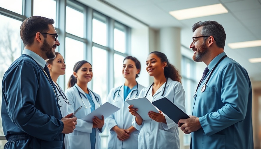 Houston healthcare updates: medical team discussion in hospital