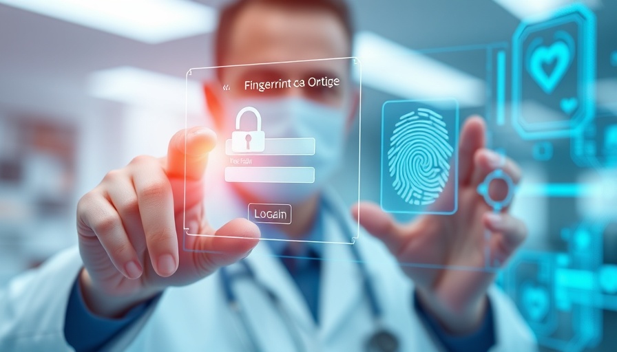 Reduce cybersecurity risk healthcare with fingerprint authentication interface.