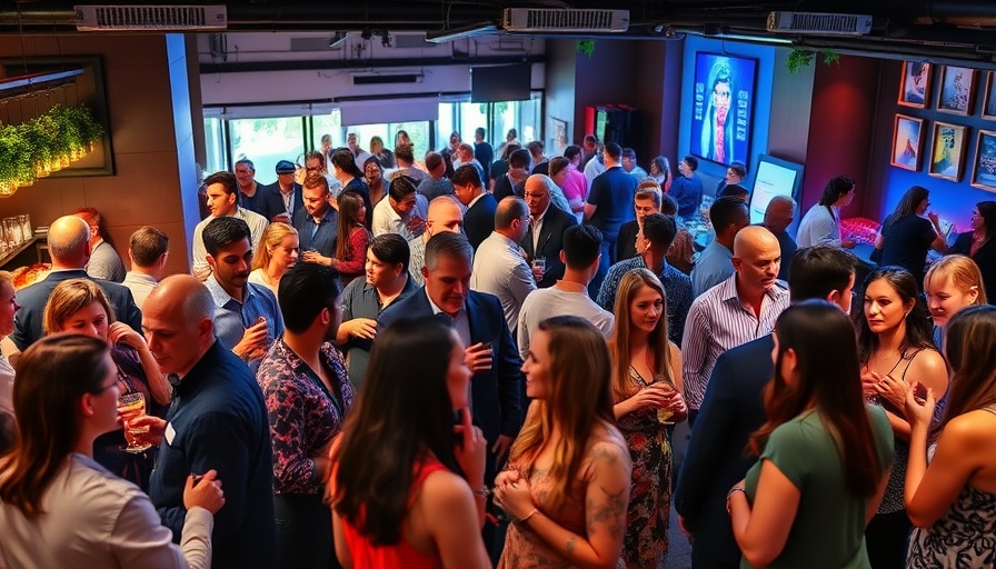 Networking social scene at side events TechCrunch All Stage 2025.