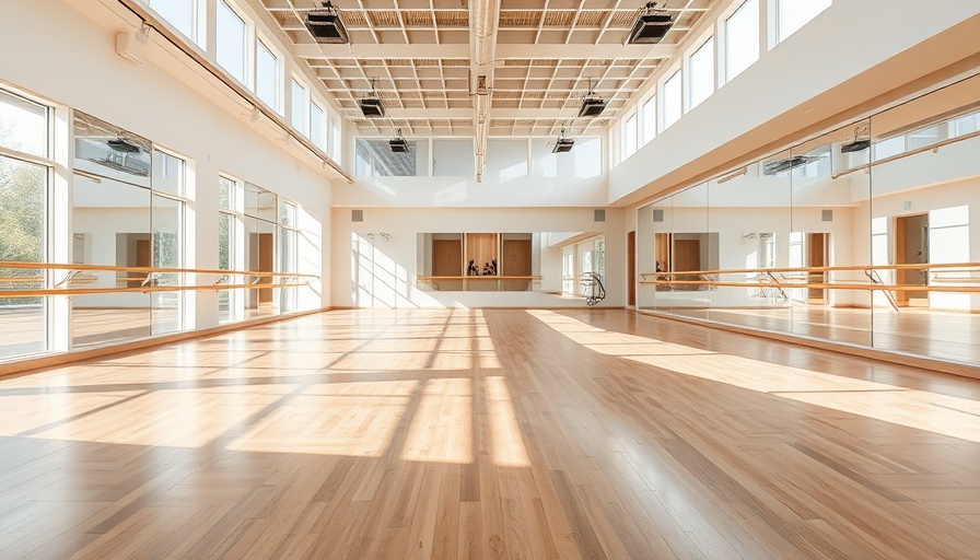 Dance Alliance of Kingwood new facility interior with natural light.