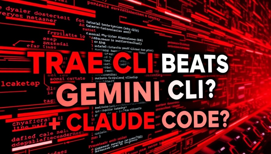 Fully free AI coder featured in dynamic red and black promotional graphic.