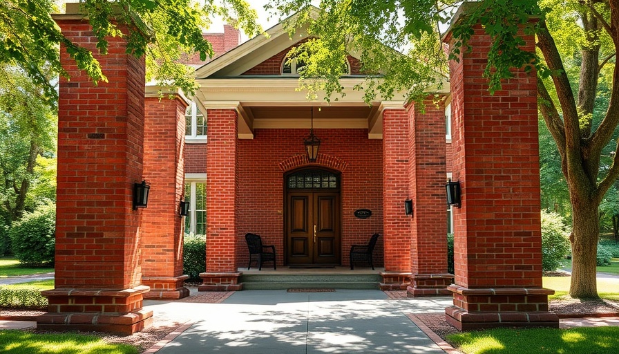 Charming historic house entrance in Georgia, highlighting political engagement.