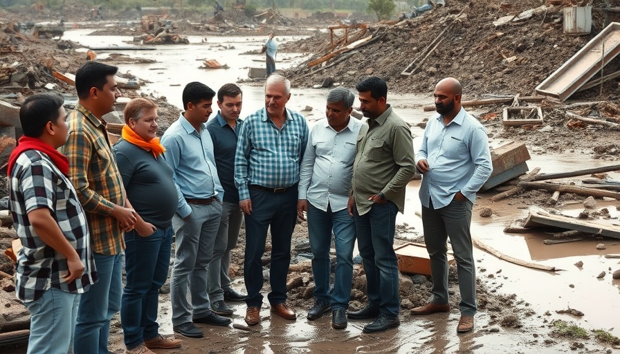 Group assessing flood response in Hill Country