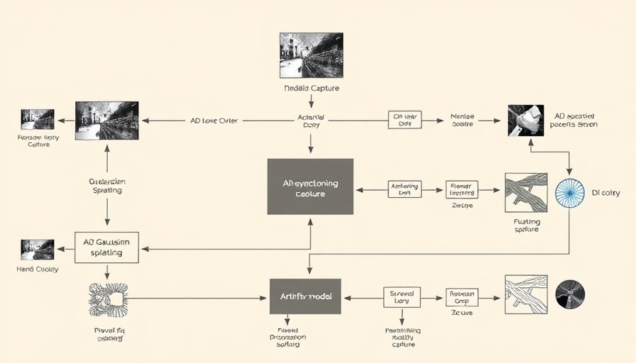 Flowchart showing AI reconstruct super-slow-motion 4D models.