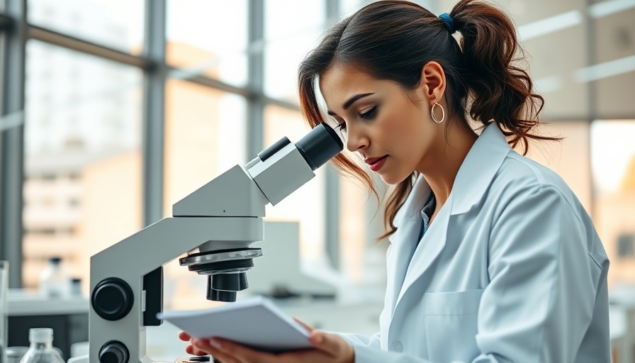 Scientist examining samples in a lab, related to Cloud Computing in Life Sciences Research.