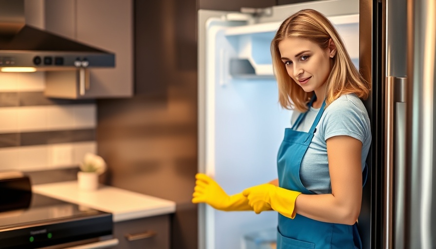 Clean fridge in a modern kitchen showing organization tips.