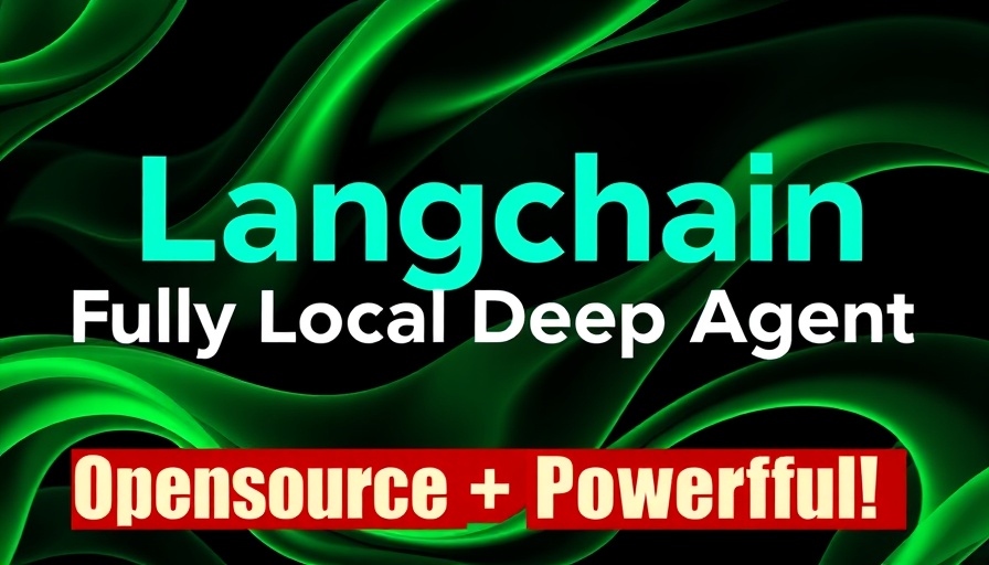 Open Deep Research tech banner with abstract green background.
