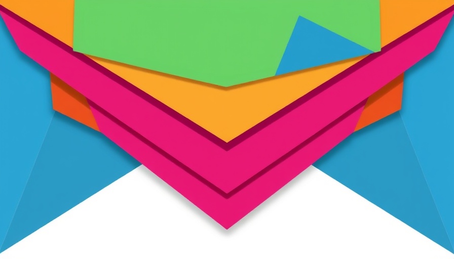 Colorful geometric shapes with abstract design for AI-driven business innovation.