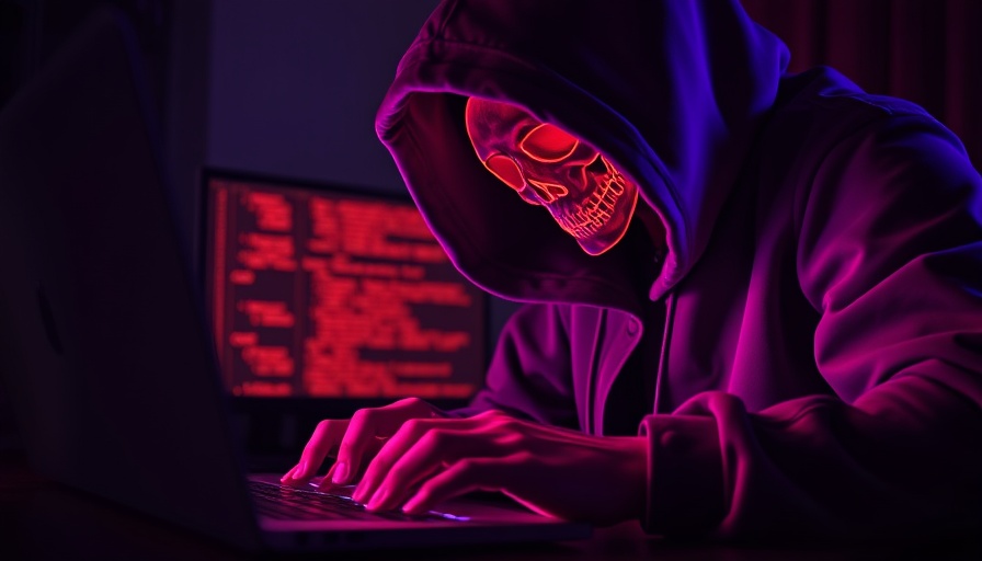 Supply-chain attacks on open source software visualized with hacker and laptop.