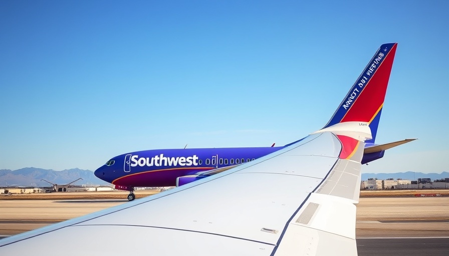 Southwest Airlines plane at Las Vegas airport