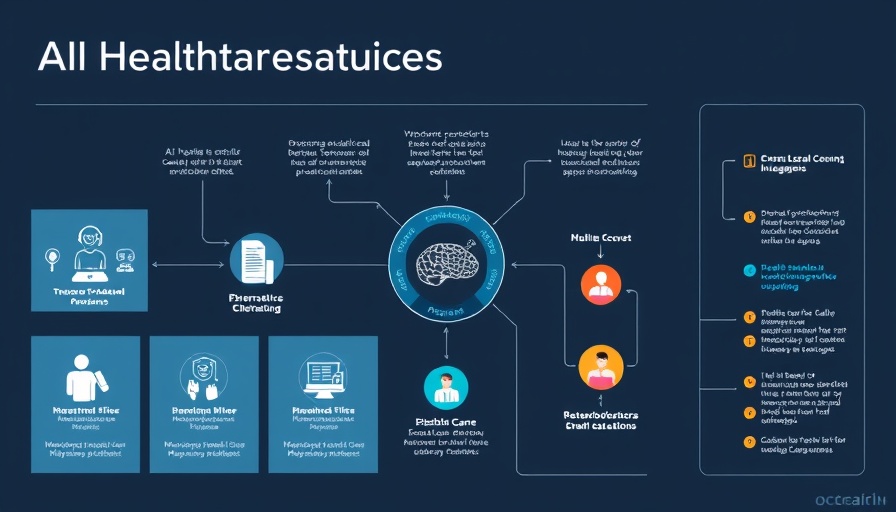 Diagram on AI diagnostic tools in healthcare.