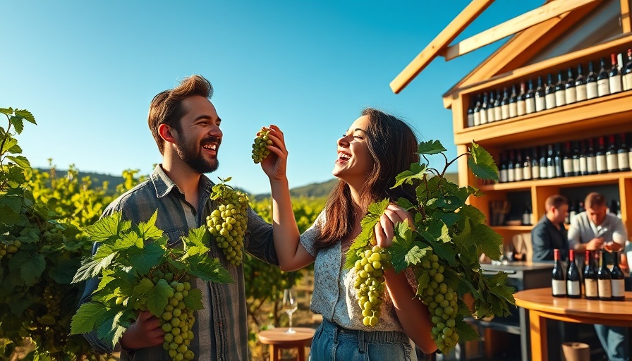 Couple enjoying a vineyard in Crete, Culinary Travel in Crete.
