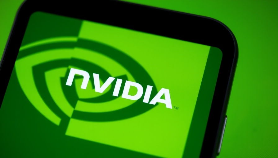 Nvidia logo on smartphone against green background, Nvidia H20 chip licenses.