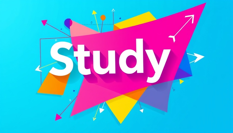 ChatGPT Study Mode vibrant educational graphic on blue background