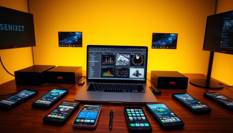 Devices showcasing zero-trust security apps for healthcare.