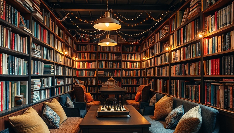 Relaxing bookstore interior for Mooresville Girls’ Weekend Getaway.