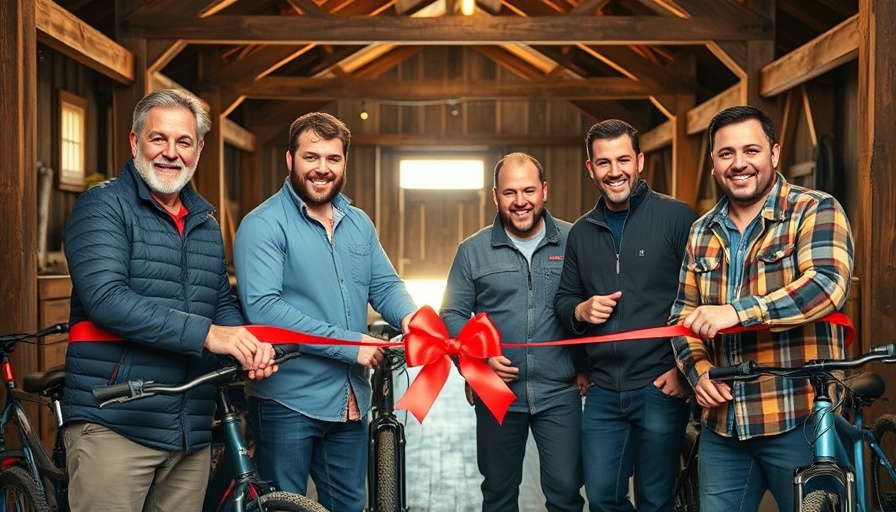 Fort Mill Anne Springs Close Greenway event ribbon-cutting ceremony in a barn.