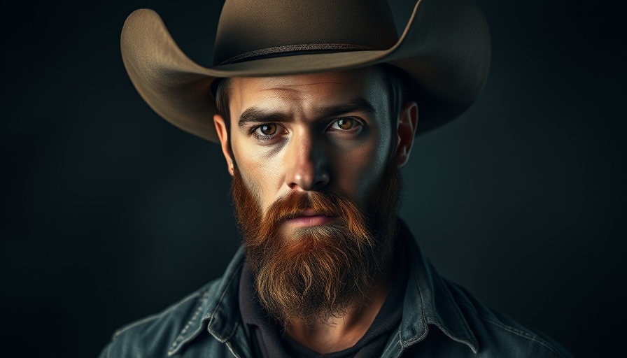 Trey Calloway Must Have Had A Good Time cowboy hat portrait