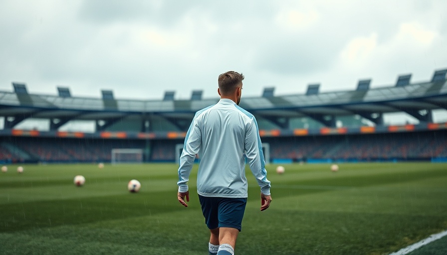 Major League Soccer news - player training in rainy weather.