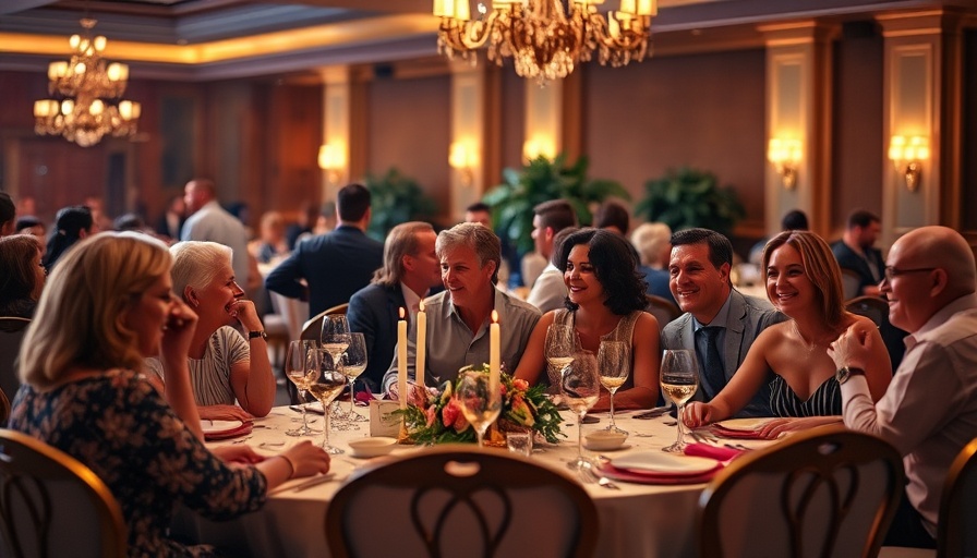 Nourish 2025 Nashville community event attendees at dinner table.