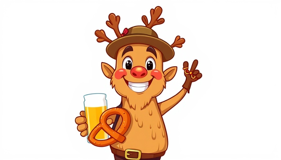 Budget-friendly events in Charlotte NC: Oktoberfest cartoon character.