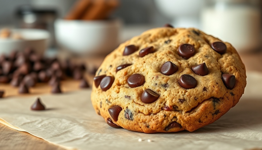 Chowhound baking tips: chocolate chip cookie close-up.