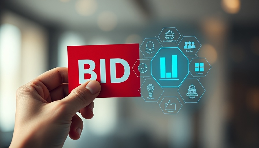 AI accessibility in government: Digital budget interface with bid sign.