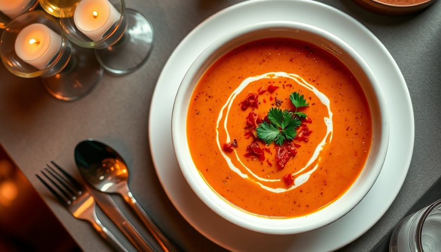 Gourmet soup at New Orleans restaurant