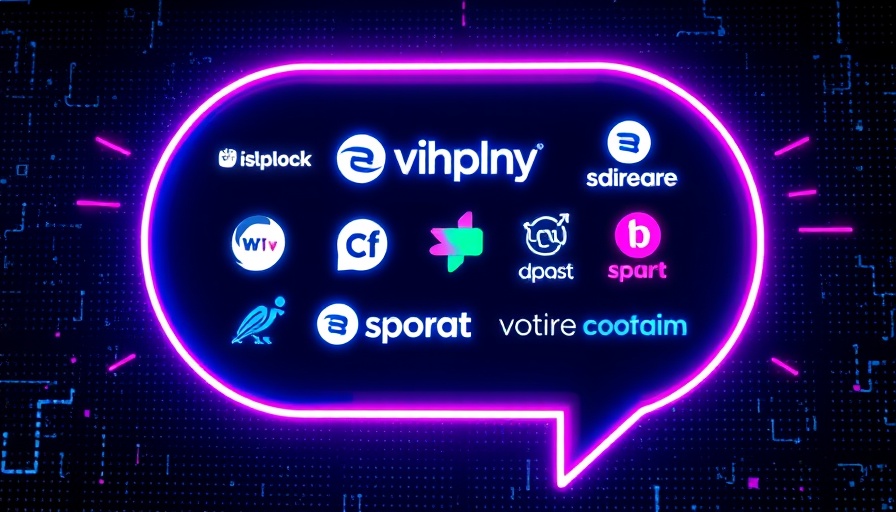 Futuristic tech chat logos highlighting temporary chat benefits