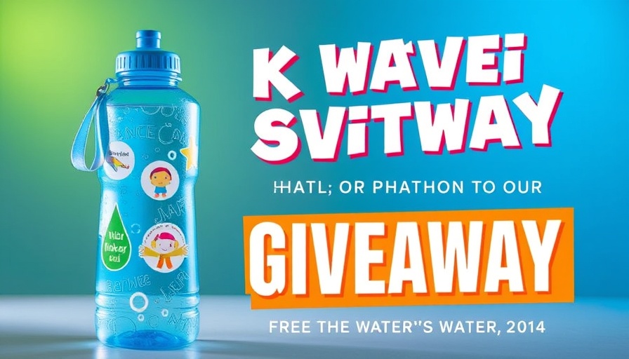 Promotional image for free water bottle event, ideal for budget-friendly Charlotte weekend plans.