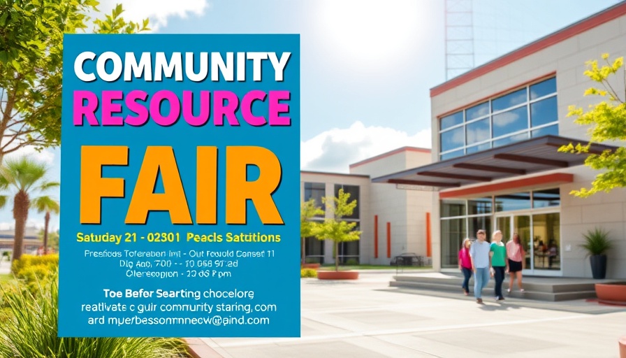 Budget-friendly community resource fair flyer for Charlotte NC event.