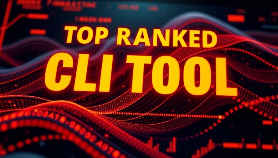 Vibrant promo of AI-powered coding tools with CLI interface.