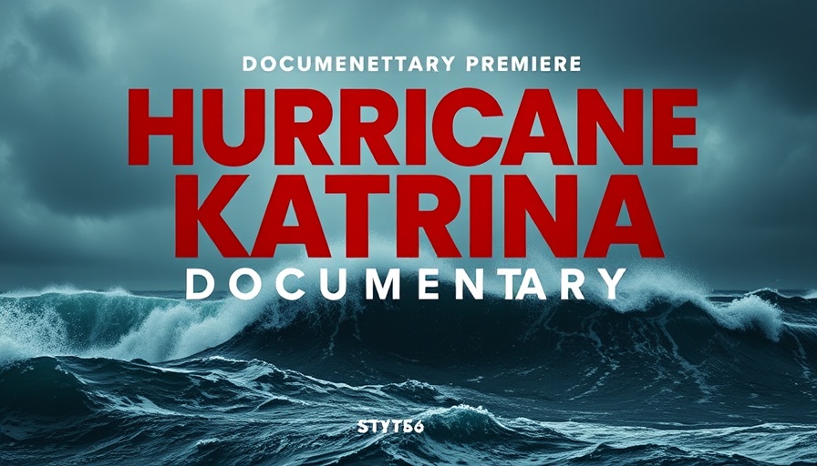 Promotional graphic for Hurricane HQ Katrina’s Wrath Documentary airing on Fox Weather.
