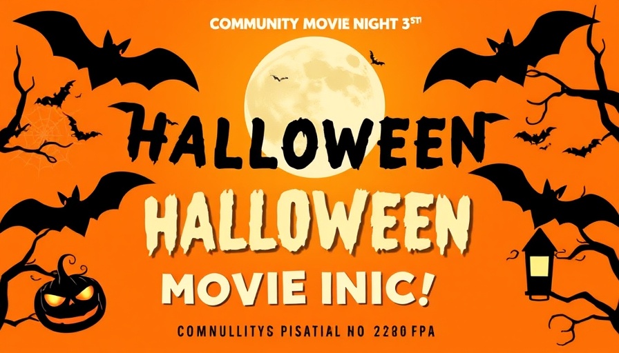 Spooky Movie Night event in Atlanta with Halloween theme and free activities.
