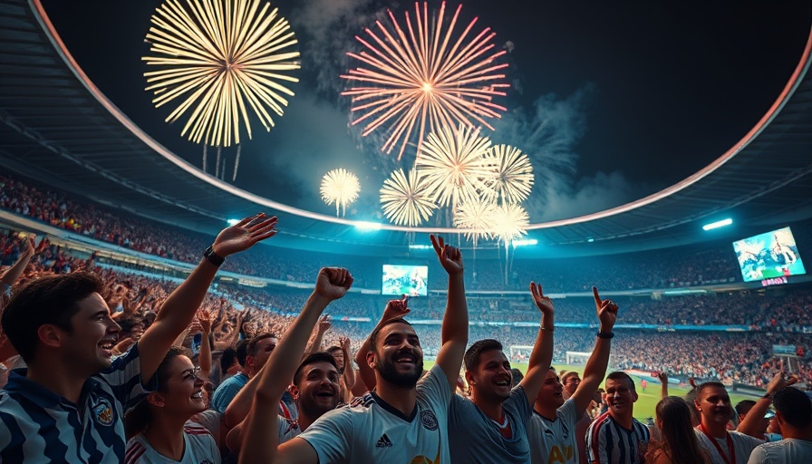 Charlotte FC winning streak celebration in a packed stadium with fireworks.