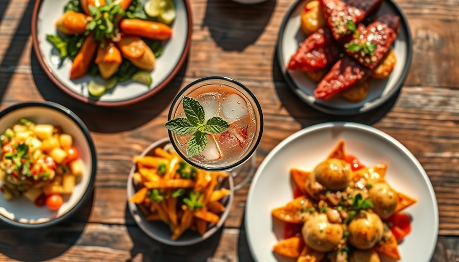 Nashville restaurants: Gourmet dishes and mint cocktail.