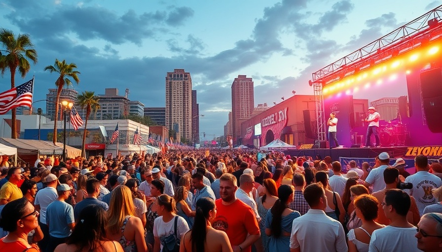 Lively collage of Labor Day events in Houston 2025 showing various celebrations.