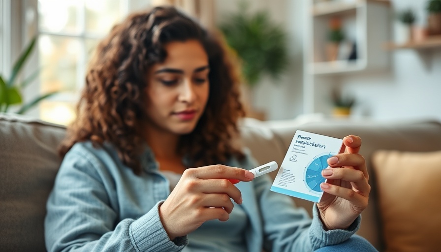 Person using a COVID-19 test kit at home in Charlotte