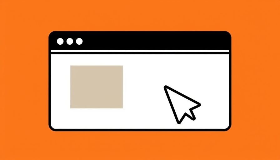 Minimalist cursor icon on webpage representing AI online security.