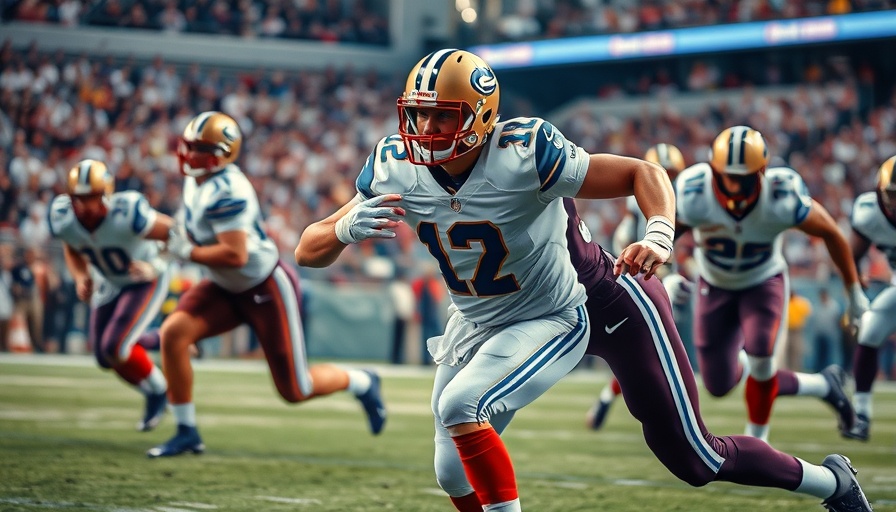 NFL waiver wire moves: energetic play during football game.