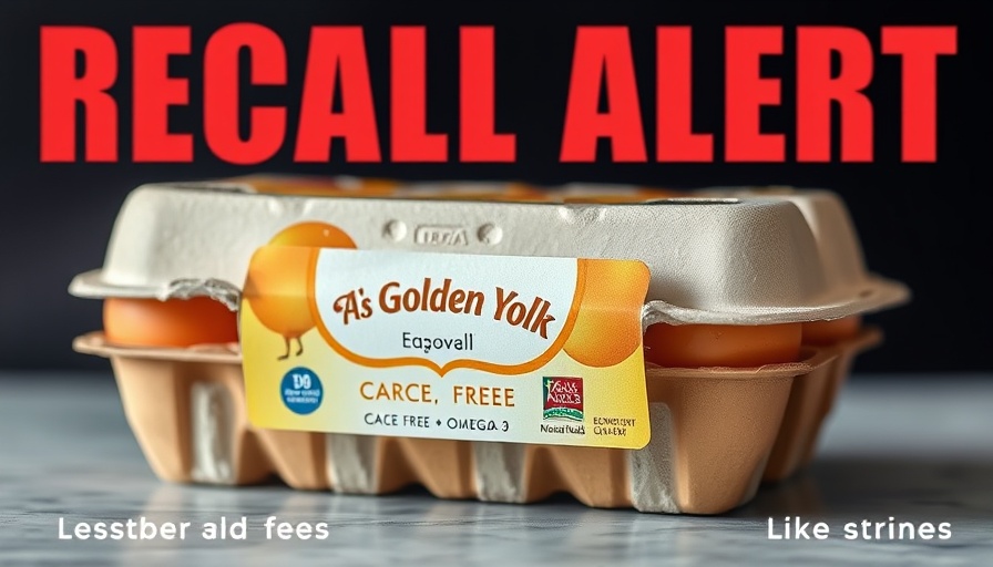 Egg carton with recall alert in Charlotte health news.