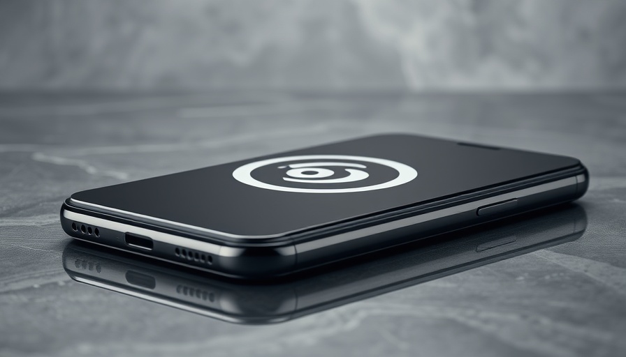 Next-gen technology showcased with sleek smartphone.