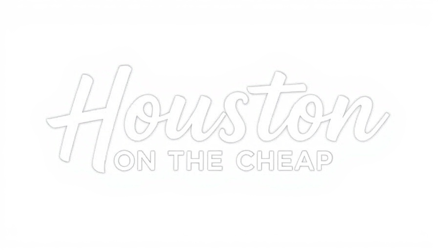 Houston on the Cheap logo, highlighting free things to do in Houston.
