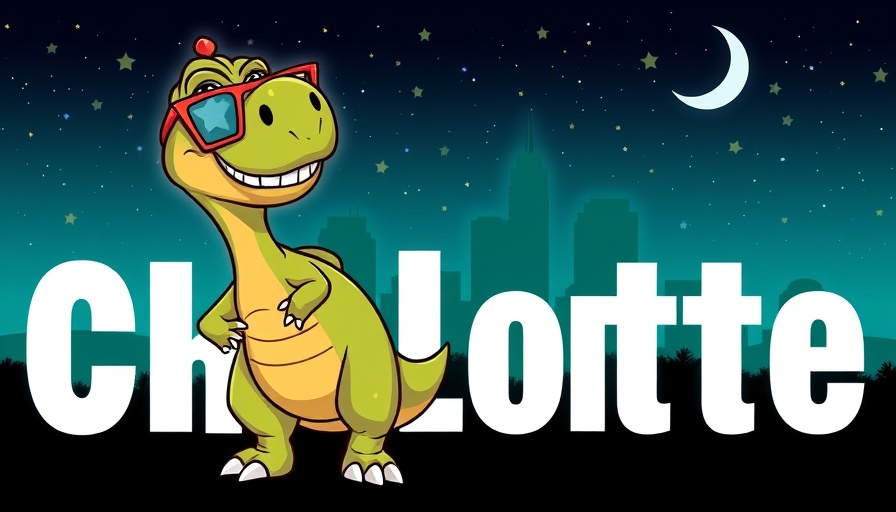 Playful cartoon promoting budget-friendly events in Charlotte NC.
