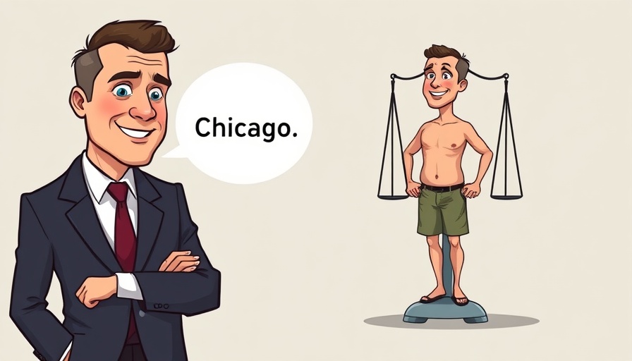 Las Vegas Review-Journal cartoon of Pritzker in a humorous context.