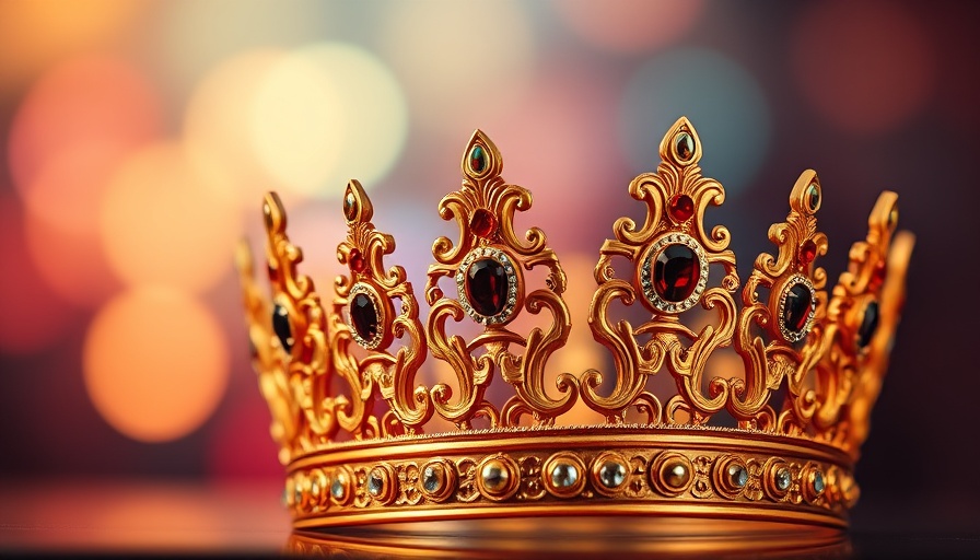 Miami cultural events showing a jeweled crown for Handel & Mozart.
