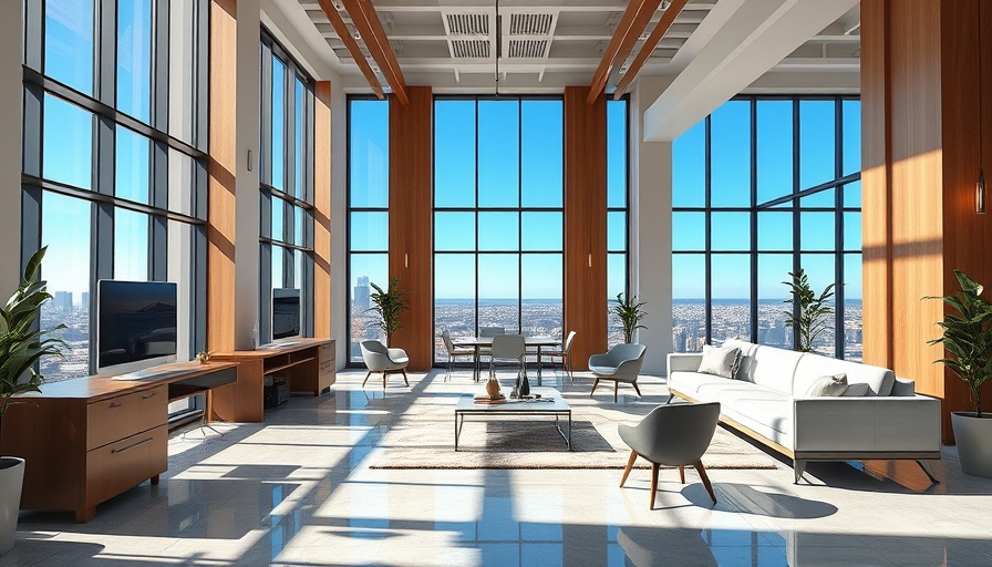 Innovative office furnishings in a modern, open space.