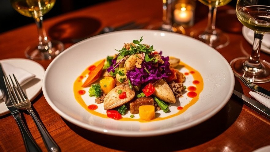 Vibrant fusion dish highlighting Miami food festivals at Wynwood events.