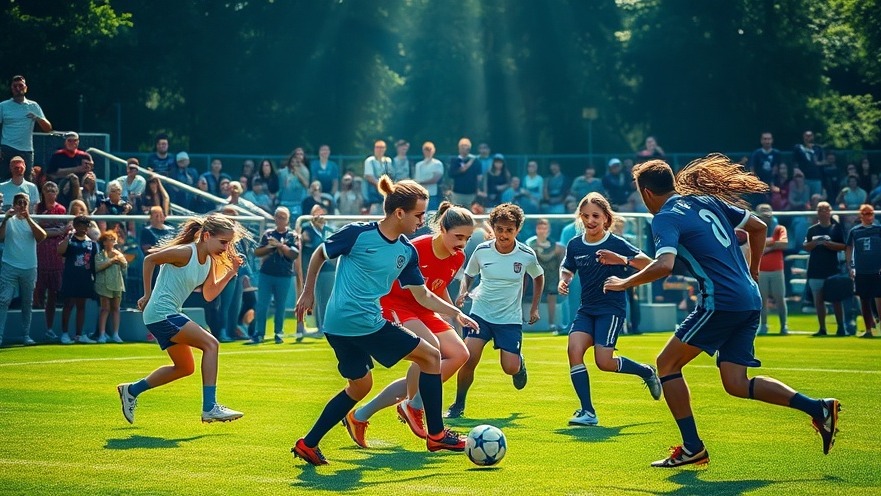 Affordable sports events in Charlotte: Exciting 4x4 soccer game with diverse players.